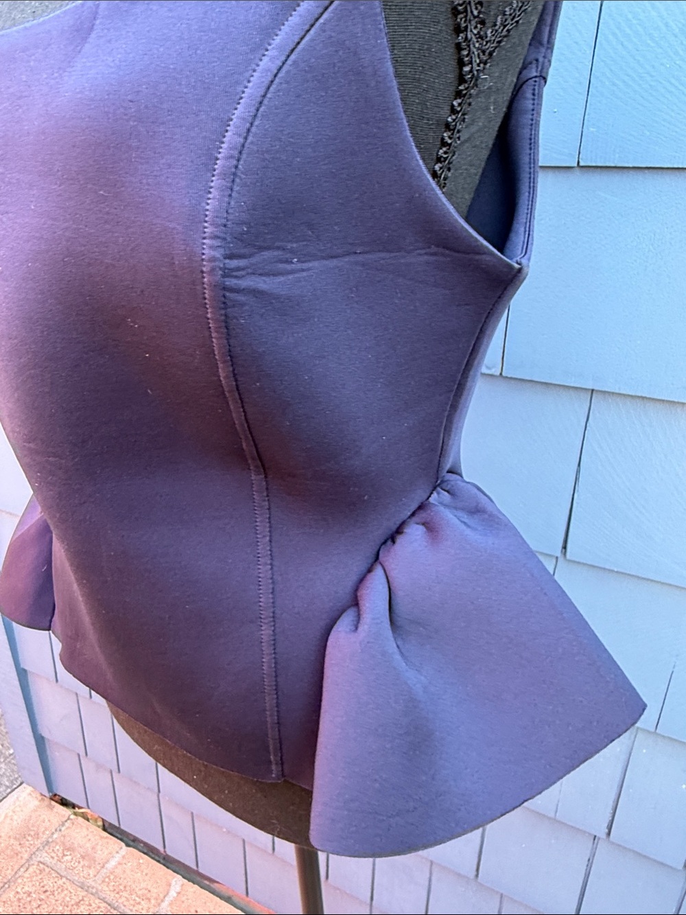 Maeve blue Peplum Tank Top medium NWT - Picture 2 of 8